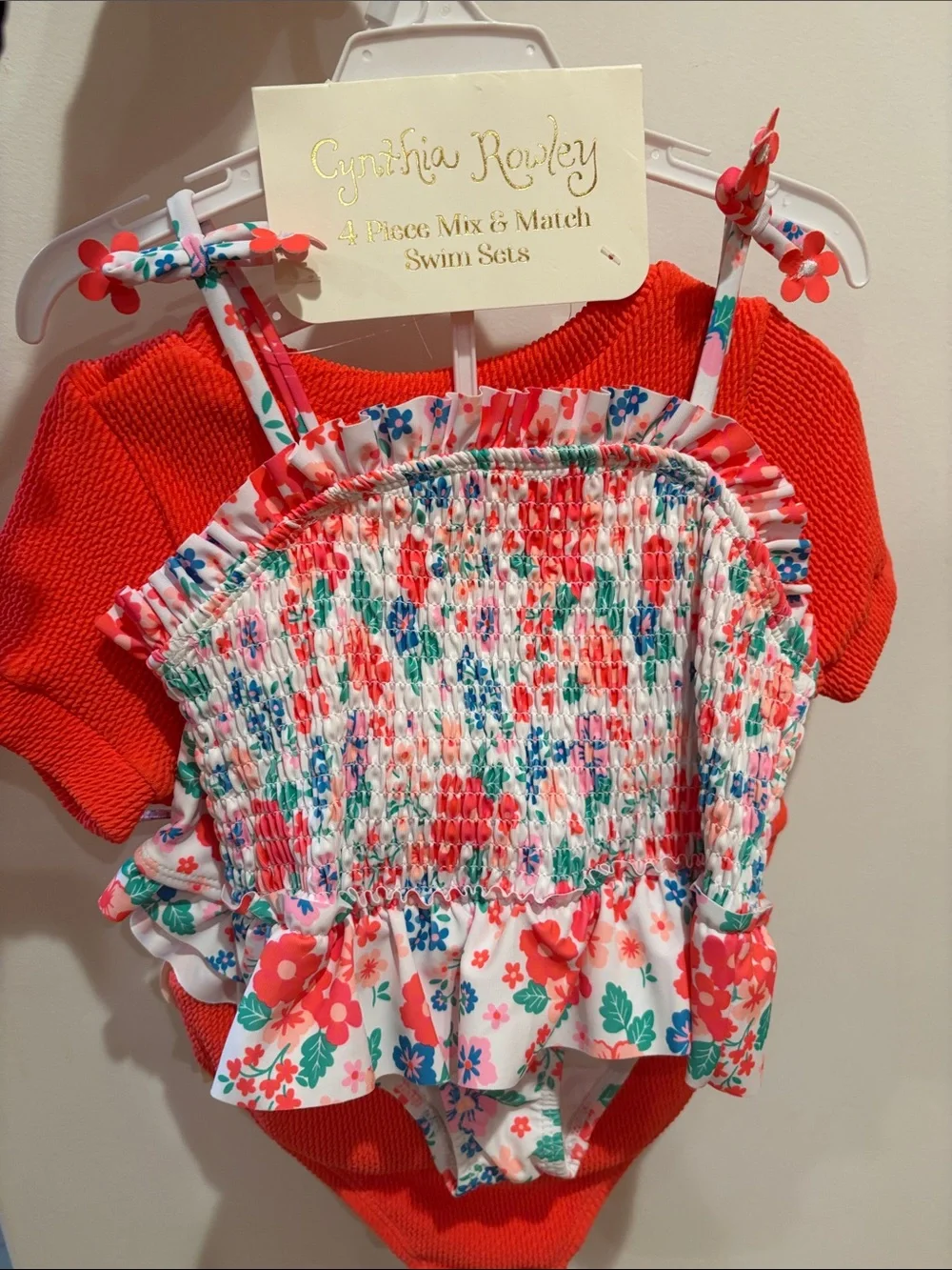Cynthia Rowley 4 Piece Swim Set-size 6